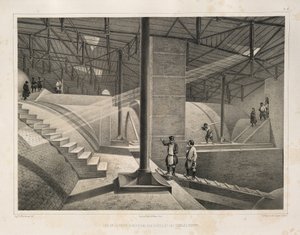 Parte del Arco y un techo de metal De: La Construcción de la Catedral de San Isaac, 1845