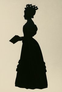 Silueta de Susan Edmonstone Ferrier, llamada Susan Ferrier, novelista escocesa, ca 1830, por Augustin Edouart de Augustin Amant Constant Fidele Edouart
