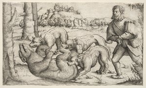 Caza de Osos de Augustin Hirschvogel