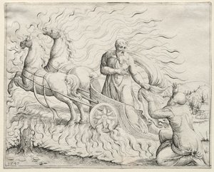 Elijah Ascends to Heaven de Augustin Hirschvogel