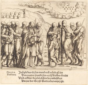 José cuenta sus sueños, 1547 de Augustin Hirschvogel