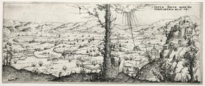 Paisaje con la Conversión de Saulo de Augustin Hirschvogel