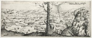 Paisaje con la conversión de Saulo, 1545 de Augustin Hirschvogel