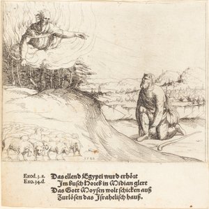 Moisés y la zarza ardiente, 1548