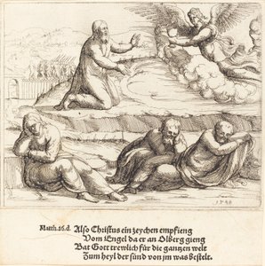 La agonía en el jardín, 1548 de Augustin Hirschvogel