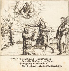 El bautismo de Cristo de Augustin Hirschvogel