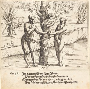 La Caída del Hombre, 1548 de Augustin Hirschvogel