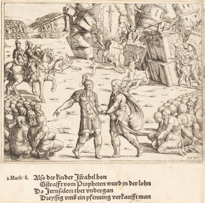 La victoria de Judas Macabeo sobre Niccanor de Augustin Hirschvogel