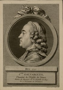Retrato de Charles Gauzargues de Augustin Saint Aubin de