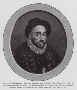 Michel de Montaigne, filósofo francés (grabado)