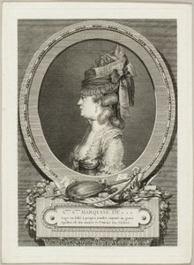 Adrienne-Sophie, marquesa de *** de Augustin de Saint Aubin