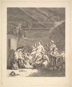 Después de la noche de bodas, las sábanas deben ser mostradas. De Viaje en Siberia de Augustin de Saint Aubin