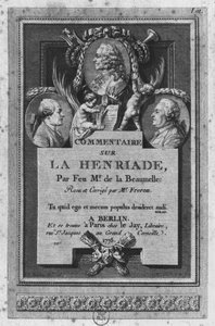 Frontispicio del comentario de de la Beaumelle de 