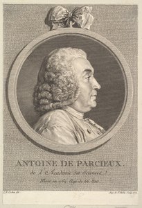 Retrato de Antoine de Parcieux de Augustin de Saint Aubin