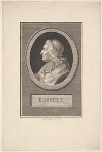 Retrato de Bossuet de Augustin de Saint Aubin