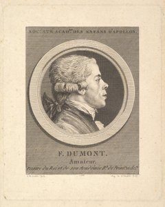 Retrato de François Dumont de Augustin de Saint Aubin