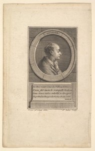 Retrato de Gessner, 1775 de Augustin de Saint Aubin