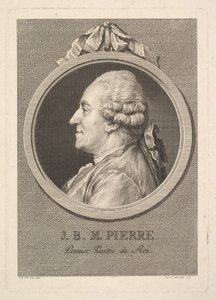 Retrato de Jean-Baptiste-Marie Pierre, 1775 de Augustin de Saint Aubin