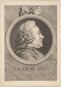 Retrato de Jean-Baptiste Le Blanc de Augustin de Saint Aubin