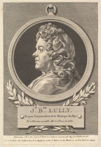 Retrato de Jean-Baptiste Lully, 1770 de Augustin de Saint Aubin