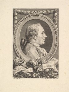 Retrato de Jean Monnet, 1765 de Augustin de Saint Aubin