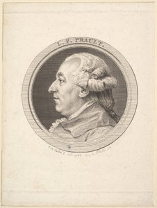 Retrato de L. F. Prault, 1787. de Augustin de Saint Aubin