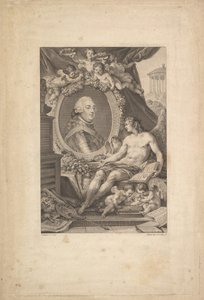 Retrato de Louis-Philippe, duque de Orleans, 1778 de Augustin de Saint Aubin