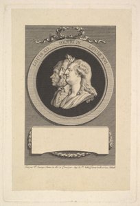 Retrato de Luis XVI, Enrique IV y Luis XII, 1791 de Augustin de Saint Aubin