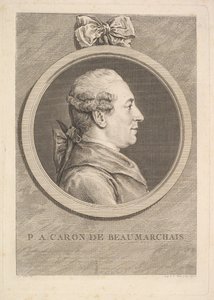Retrato de P.A. Caron de Beaumarchais, 1773 de Augustin de Saint Aubin
