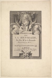 Voltaire, Fréron y la Beaumelle, 1775 de Augustin de Saint Aubin