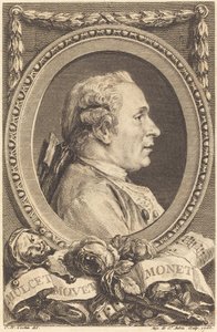 Jean Monnet de Augustin de Saint Aubin after Charles Nicolas Cochin II