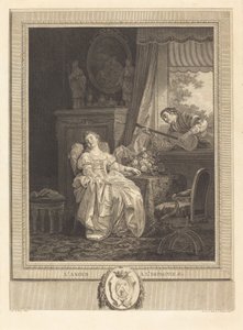 El amor a la española de Augustin de Saint Aubin and Noël Pruneau after Jean Baptiste Le Prince