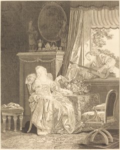 El amor a la española de Augustin de Saint Aubin and Noël Pruneau after Jean Baptiste Le Prince