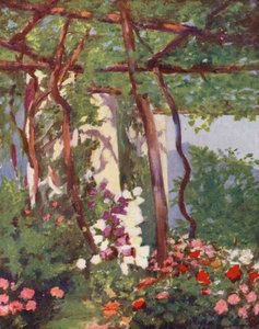 Jardín, Villa Palumbo, Ravello (litografía en color) de Augustine Fitzgerald