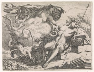 Venus observa al Adonis dormido de Augustinus Terwesten (I)