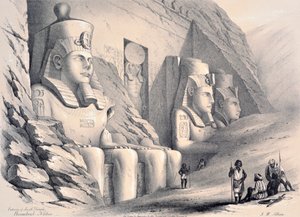 Exterior del Templo del Sur, Ebsamboul, Nubia, c1850