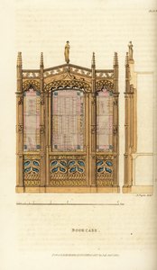 Una estantería gótica de Augustus Charles (after) Pugin