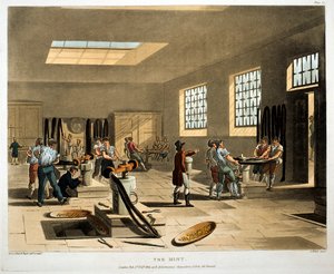 La Casa de la Moneda, Londres, 1808-1811 de Augustus Charles Pugin, Thomas Rowlandson