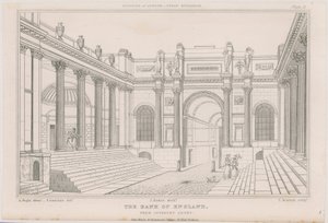 Banco de Inglaterra, Lothbury Court de Augustus Charles Pugin