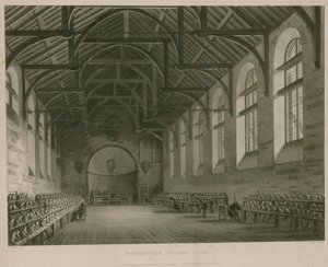 Interior de la Escuela de Westminster de Augustus Charles Pugin
