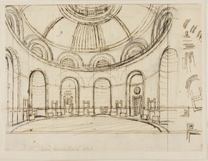 Sala Redonda del Banco de Augustus Charles Pugin