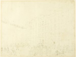 Estudio para la prisión de Fleet, de Microcosm of London de Augustus Charles Pugin