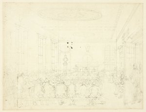 Estudio para la Sociedad para el Fomento de la Agricultura, de Microcosm of London de Augustus Charles Pugin