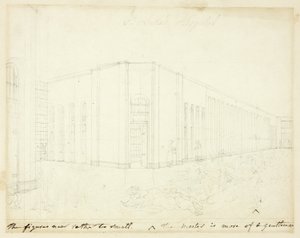 Estudio para el Hospital St. Luke, de Microcosm of London de Augustus Charles Pugin