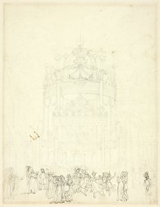 Estudio para el Jardín de Vauxhall de Augustus Charles Pugin