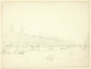 Estudio para los muelles de las Indias Occidentales, de Microcosm of London