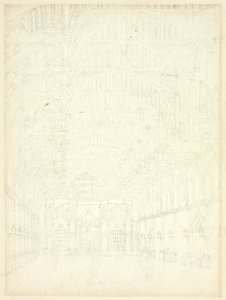 Estudio para Westminster Hall, de Microcosm of London de Augustus Charles Pugin