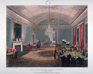 La Gran Sala de Suscripción, interior del Club de Brooks, St James