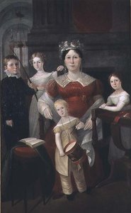 Retrato de la Sra. John Piper y familia, c.1826
