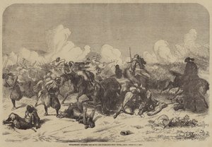 Enfrentamiento entre moros y españoles cerca de Ceuta de Augustus J. Beck